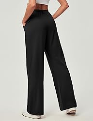 Ewedoos Wide Leg Pants Woman Stretchy Work Dress