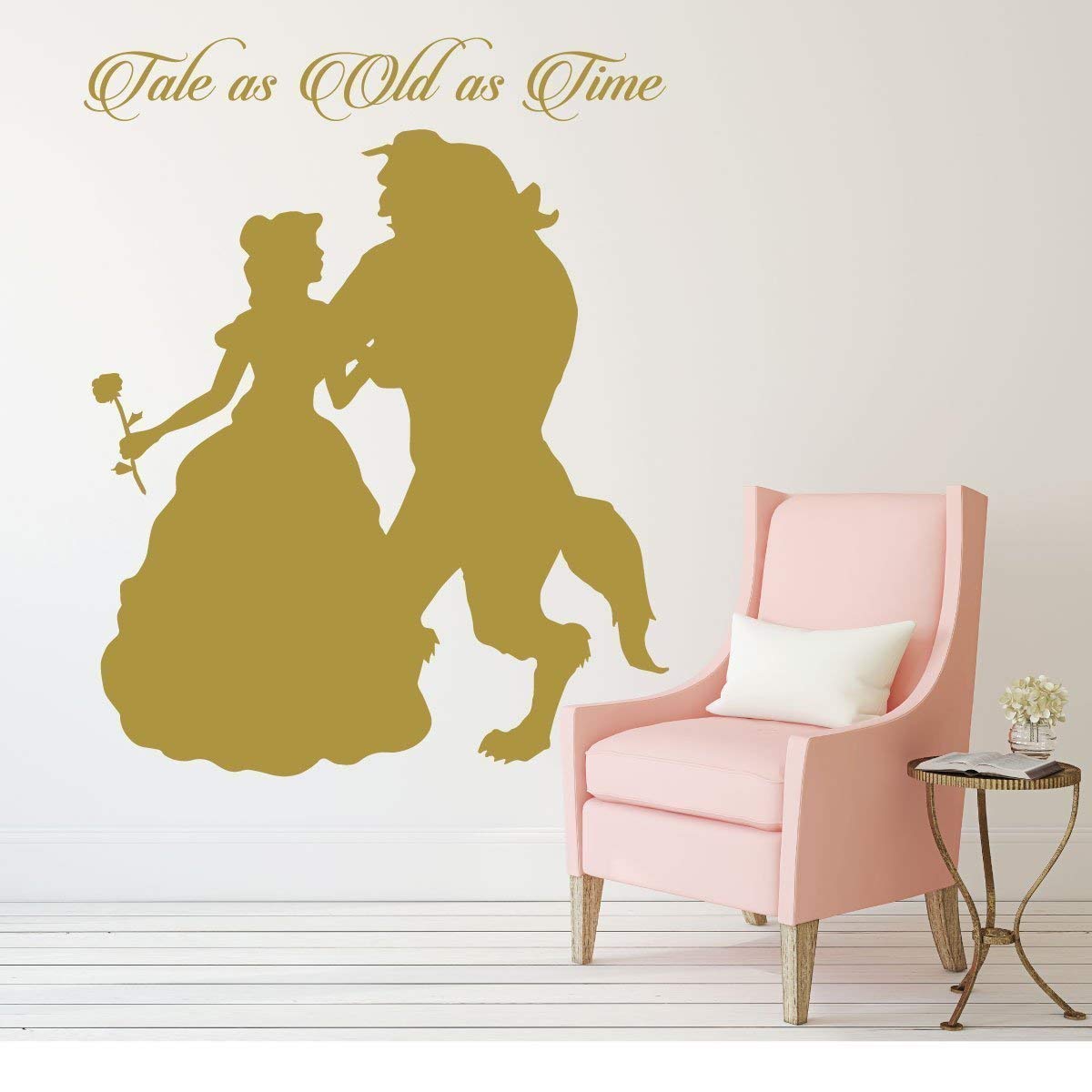 Princess Belle Wall Decal Beauty And The Beast Theme Bedroom Decor Tale As Old As Time