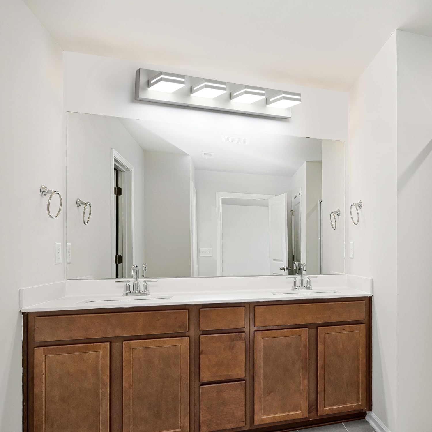 SineRise LED Modern Bathroom Vanity Light Fixtures (4-Light, 30-Inch ...