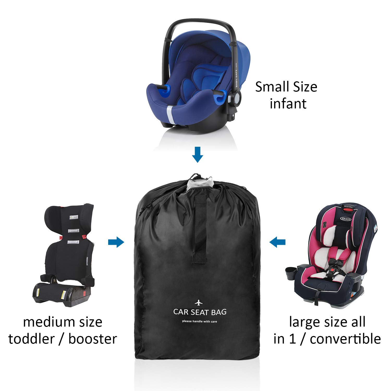 Porte Bebe Et Fauteuils Roulants Resistant A Leau Sieges De Voiture Umjwyj Sac De Voyage A Carreaux Avec Bandouliere Pour Poussettes Ideal Pour Avion Et Rangement Rehausseurs Poussettes Accessoires Auto Et Moto Centroarco Com