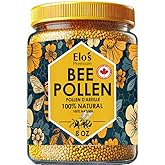 Bee Pollen 8oz 250g– (PRODUCT OF CANADA) 100% Natural Wildflower Canadian Pollen Granules BY ELO’S PREMIUM