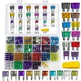 242 PCS Blade Car Fuses Assortment Kit - MuHize Car Truck Standard & Mini (2A/3A/5A/7.5A/10A/15A/20A/25A/30A/35A/40A), Boat Car RV SUV Truck Camper Automotive Replacement Fuses