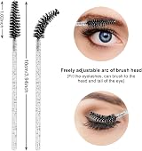 SWKJ 60pc Disposable Eyelash Brushes Spoolies Mascara Wand Applicator Cosmetic view 2
