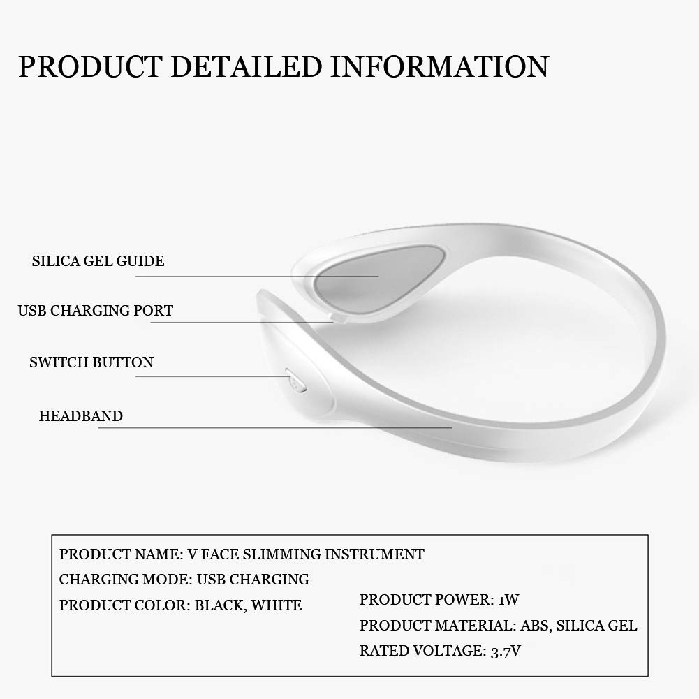 Froomer V-Face Shaping Massager Intelligent Face Lifting Instrument Beauty Double Chin Firm Lift Up Slimming Thining Moisturizing Vibration Facial Instrument,USB Charging: Beauty