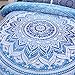 NTBED Bohemian Comforter Sets Queen Lightweight Soft 3-Piece Microfiber Bedding Boho Mandala Medallion Printed Quilt Set with 2 Matching Pillowcases (Blue, Queen)