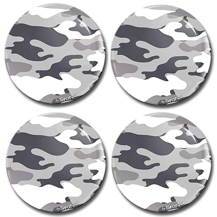 Skino 4 x 55mm Adhesivo Pegatinas para Tapas de Rueda de ...