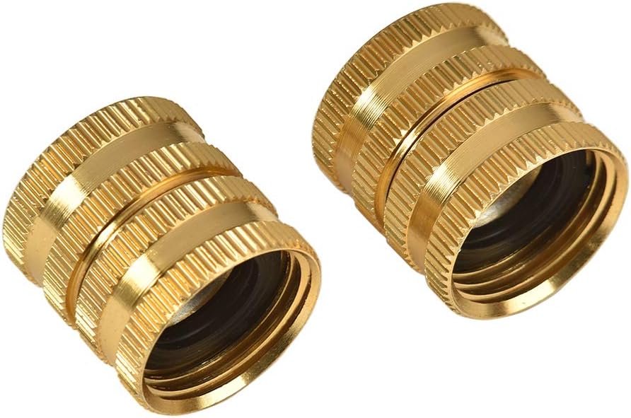 REGNHLIF 2 Pack 3/4" Garden Hose Connector with Dual Swivel for Male Hose to Male Hose, Double Female : Garden & Outdoor
