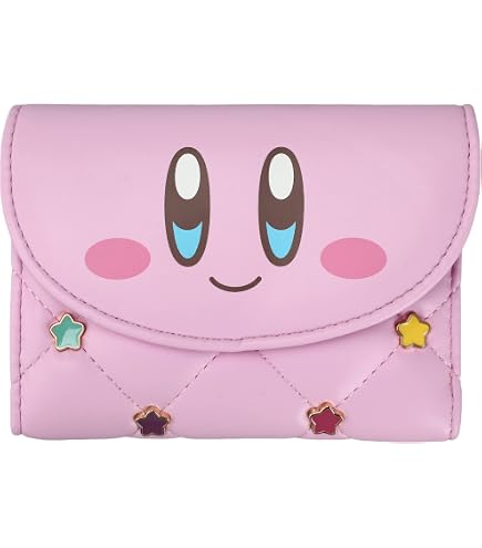 Amazon.com: TCB Creations Kirbys Big Face Trifold Pink Wallet