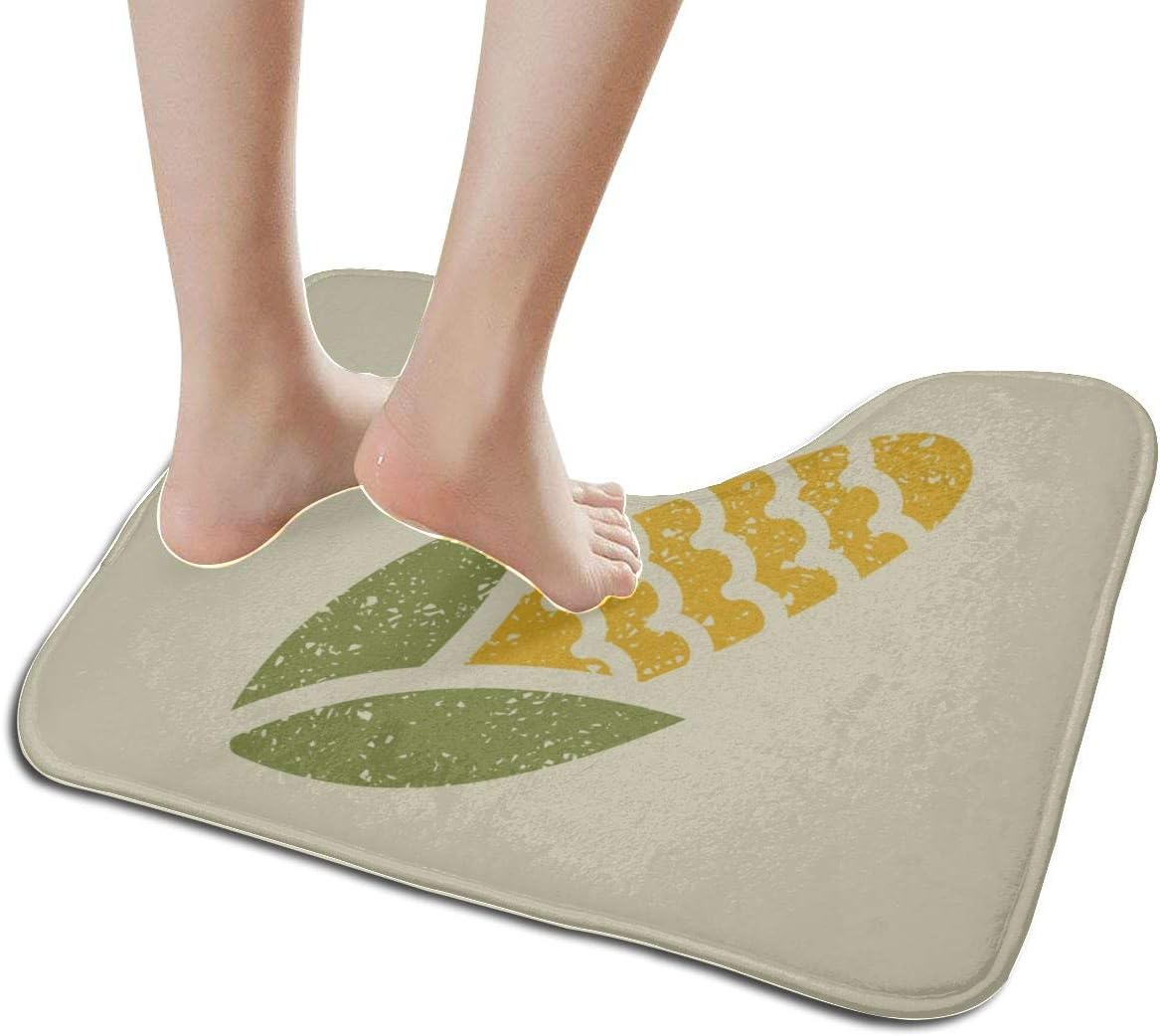 ZSHMG Decoraciones de baño para Hombres Icono Maíz Estilizado Dibujo