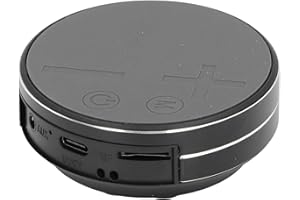 Asixxsix Bone Conduction Speaker, Aluminum Alloy Housing with Strong Suction Cup for Bathroom and Outdoor Use (Black)