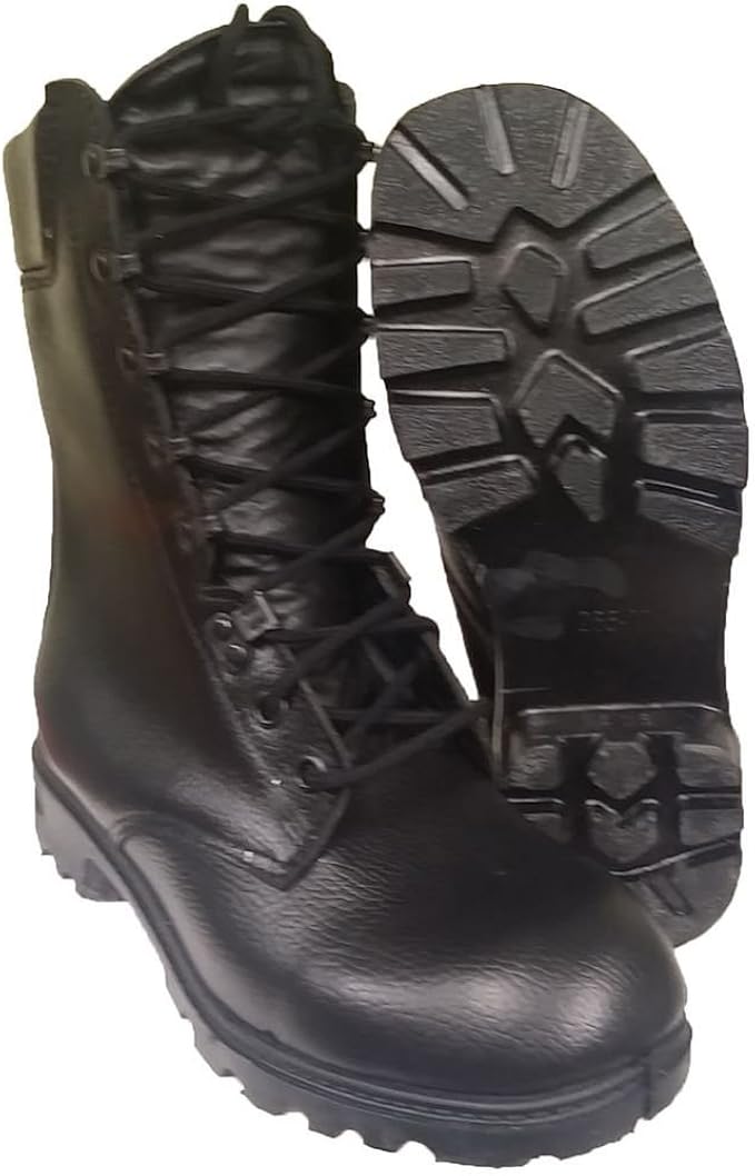 Original Dutch Army Combat Leather Boots Black Boots Size 7 Amazon.co.uk