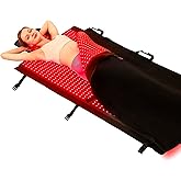 Largest 2570 LEDs Full Body Red Light Therapy Mat, Premium TPU Red Light Therapy for Body Pain Relief, 660nm 850nm Infrared Light Blanket with Adjust Timer & Intensity, Pro Therapy Mat at Home