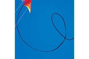 INTO THE WIND 50-ft. Black Polyethelene Tubular Stunt Kite Tail