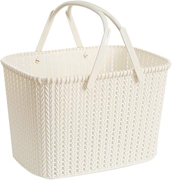 Aufbewahrungskorbe Ablagekorb Rattan Badekorb Bad Blau Badekorb Grosser Kunststoff Waschkorb 27 5 19 17 8 Cm Korbe Behalter Huyp Color Beige Amazon De Kuche Haushalt