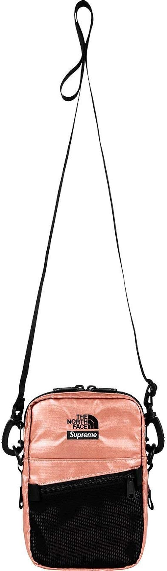 supreme the north face metallic shoulder bag