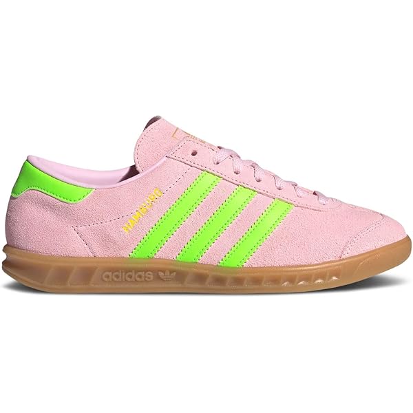 Amazon.com | adidas Originals Hamburg Womens Sneaker (Orange Solar Green,  7.5) | Fashion Sneakers
