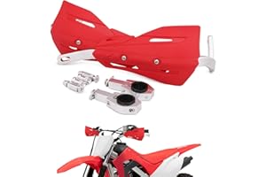 JFG RACING Dirt Bike Handguards,Motorcycle 7/8'' and 1 1/8'' Hand Guards Aluminum Universal for Dirt Pit Bike MX Motocross Supermoto Racing ATV Quad KAYO - Red