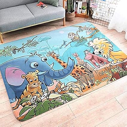 Jifan Carpet Safe Kid World Map Durable Early Educational Toddler