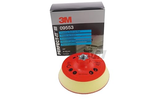 3M - D 125 mm StÃ¼tzteller Klett 5/8 Zoll Gewinde weich PolierstÃ¼tzteller 09553
