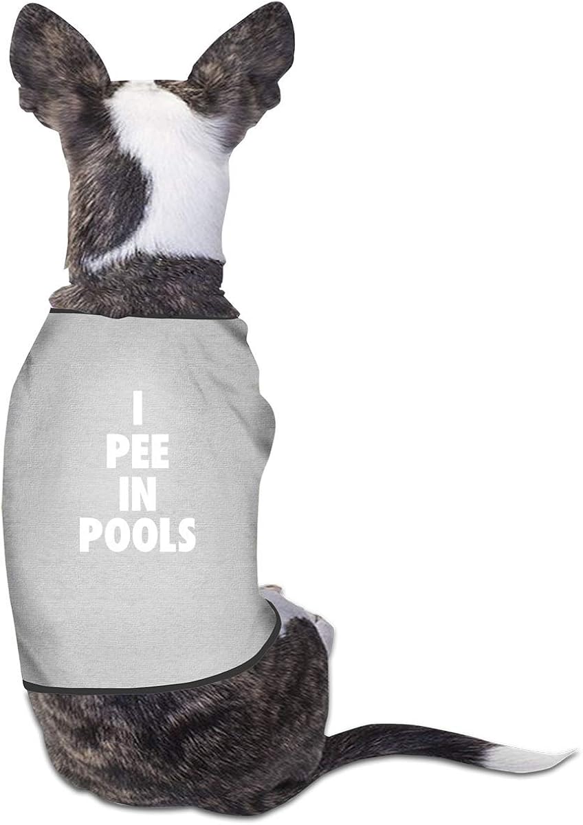 Dog Clothes I Pee in Pools Dog Shirts Pet Vest Amazon.co.uk Pet Supplies