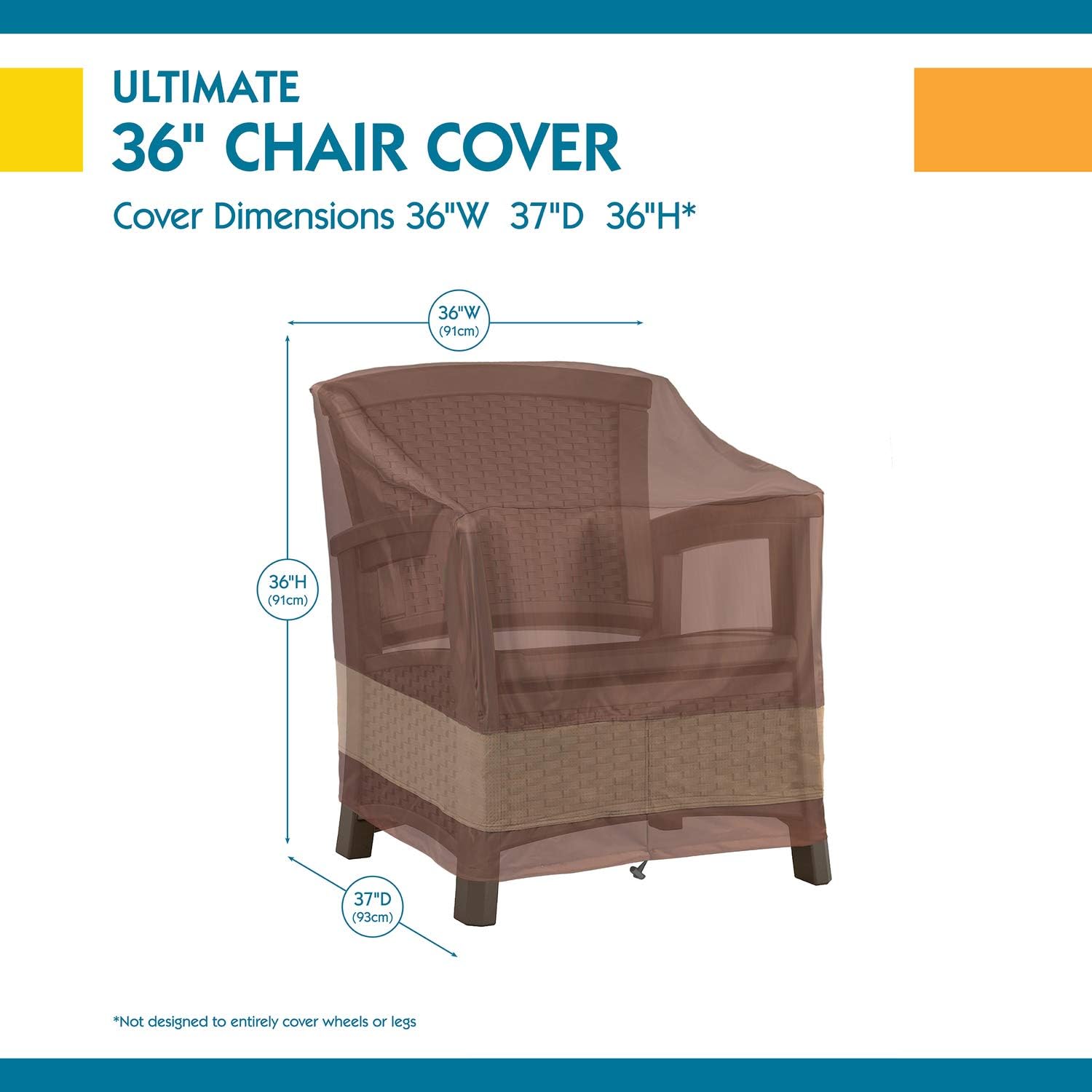 Duck Covers Ultimate Waterproof 36 Inch Patio Chair Cover : Garden & Outdoor