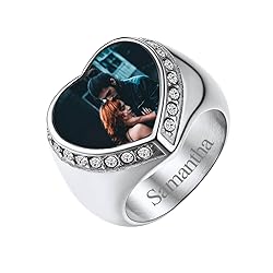 FindChic Personalized Signet Rings for Men Chunky