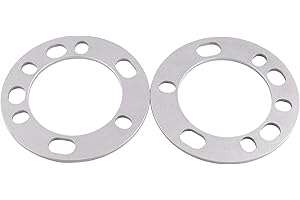 DCVAMOUS 2PC 5x5.5 6x5.5 5x139.7 6x139.7 Universal Wheel Spacers 1/4" (6mm) Compatible with Toyota-Chevy 6 Lug & Dodge-Ford 5 Lug Rims for 75-96 F150 | 94-22 RAM1500 | 98-22 Silverado Sierra 1500