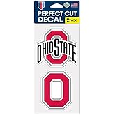 WinCraft NCAA Ohio State University Perfect Cut Decal (Set of 2), 4" x 4",Black