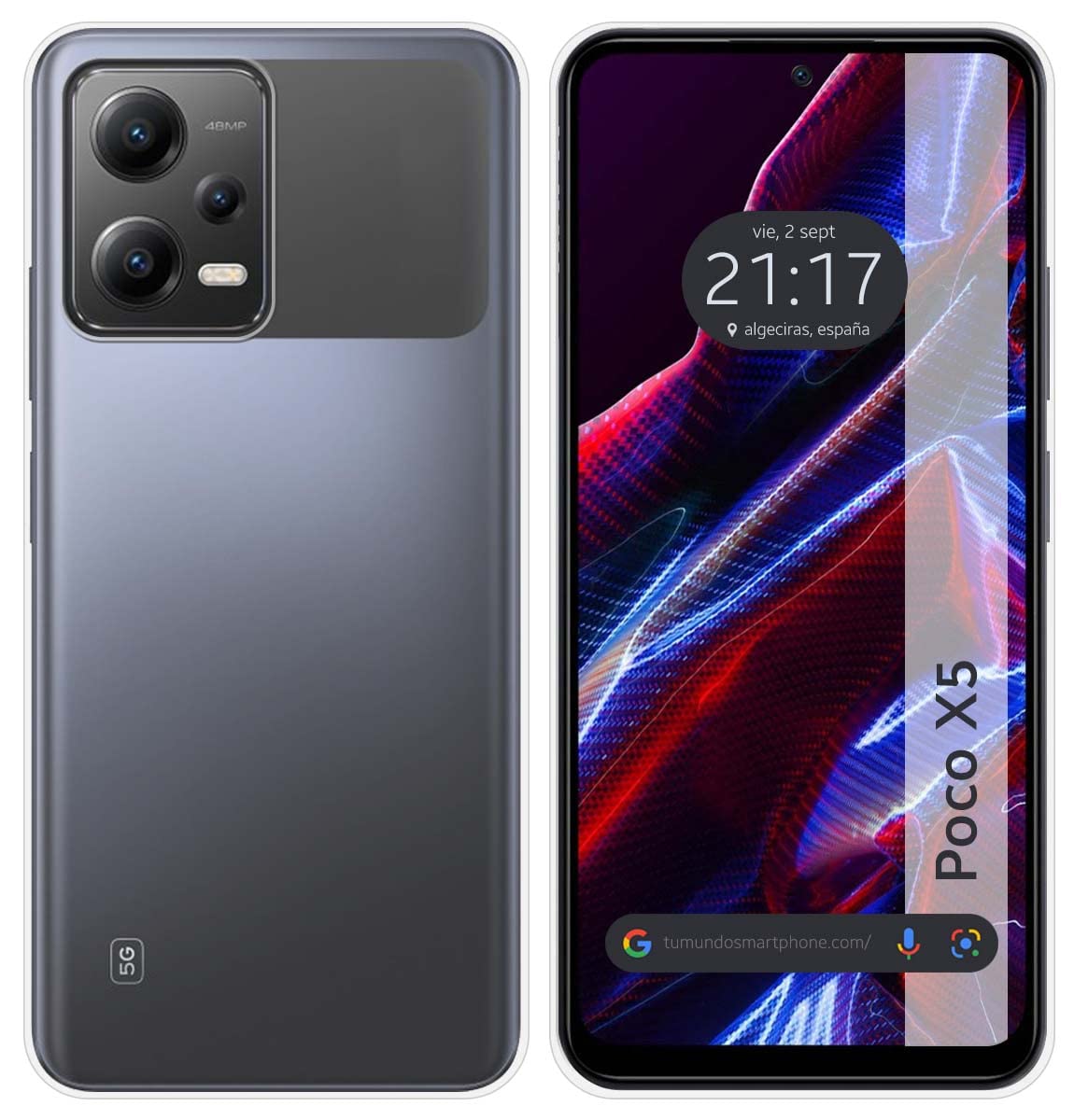 Tumundosmartphone Silicone Gel TPU Transparent Case for Xiaomi Little X5 5G