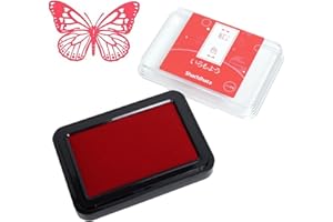 ARTLINE IROMOYO Stamp PAD, Traditional Japanese Ink Colour, Oil-Based Ink pad - RED