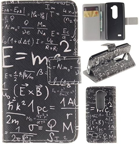 LG Risio Case,LG Risio Wallet Leather Case,Robot Minions Tribe [Einstein Formula] PU Leather Snap Wallet Flip Kickstand Cover Case For LG Risio [Built-in Card Slots/Cash Pockets]