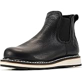 SUREWAY 6” Mens Slip On Chlesea Work Boots for Men-Soft Toe,GoodyearWelt,Extremely Comfortable Durable Proved,Superior Oil/Slip Resistant,Thicker Leather,EH Safety Industrial Construction Boots