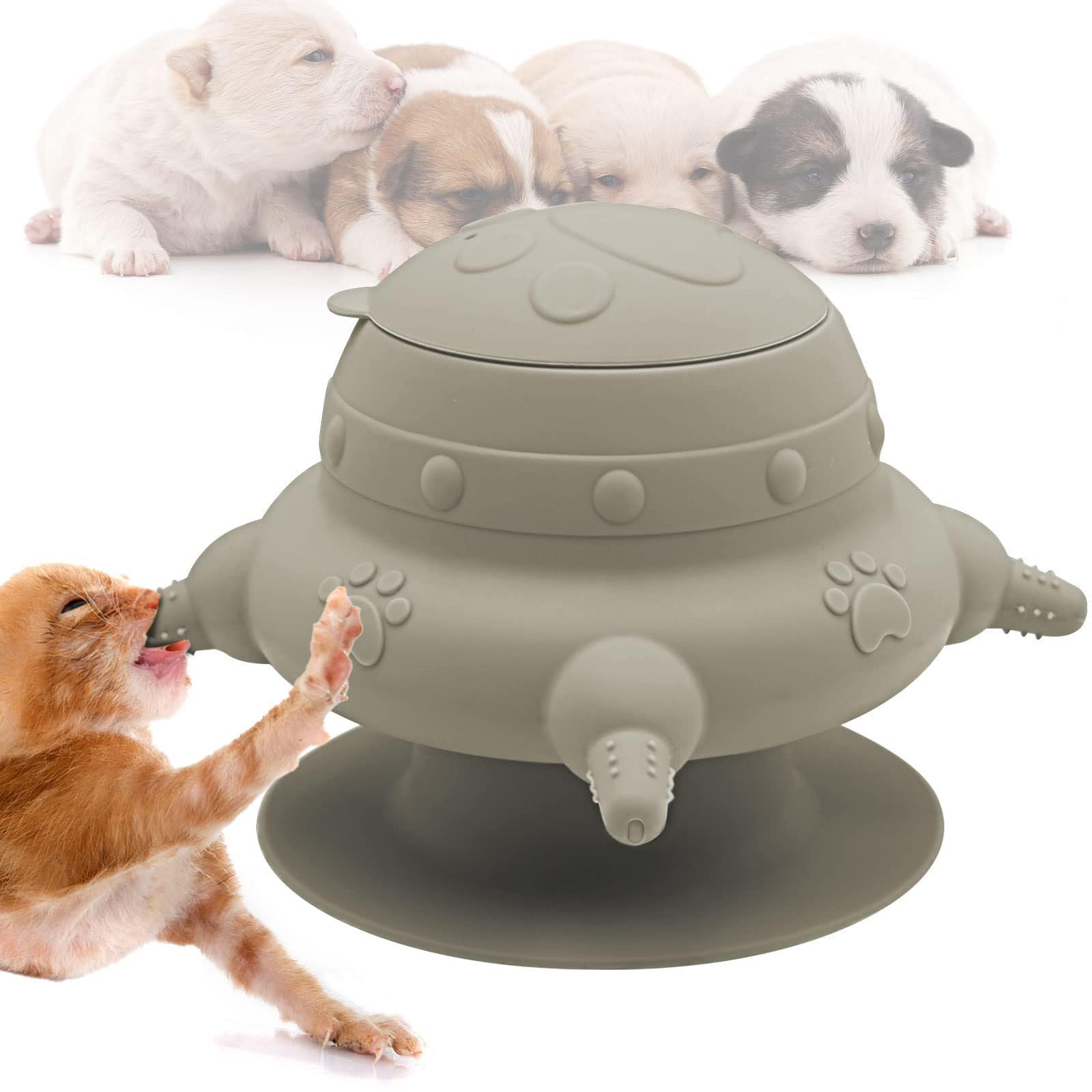 Photo 1 of *MINOR DAMAGE - USED*
Puppy Milk Feeders for Multiple Puppies Kitten Feeding Bowl with 4 Nipples Silicone Nursing Bottle 235ml Food Water Feeding Station for Small Pets