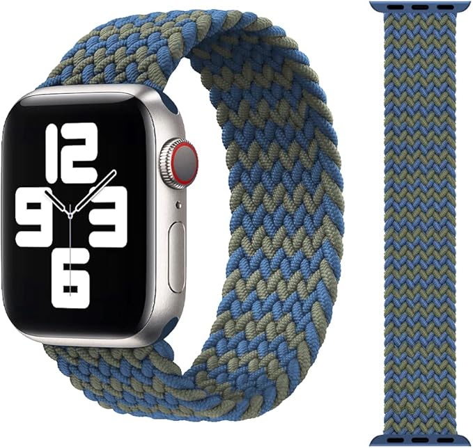 Watch Strap Braided Watch Band 44mm 40mm 38mm 42mm Fabric Nylon Elastic