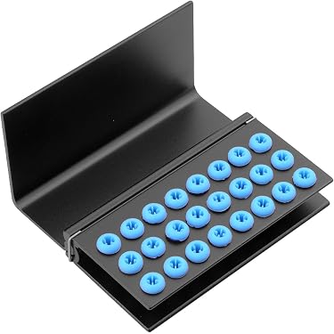 thumbnail image 2 of AZDENT 10-Pack Dental Bur Block With Cover - 16 Holes, Blue, Autoclavable (For FG & RA Burs) 2 of 6