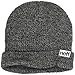 neff Men's Fold Heather Beanie, Black/Grey, One Size