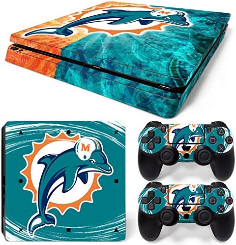 FriendlyTomato PS4 Slim Console and DualShock 4 Controller Skin Set - Football NFL - PlayStation 4 Slim Vinyl
