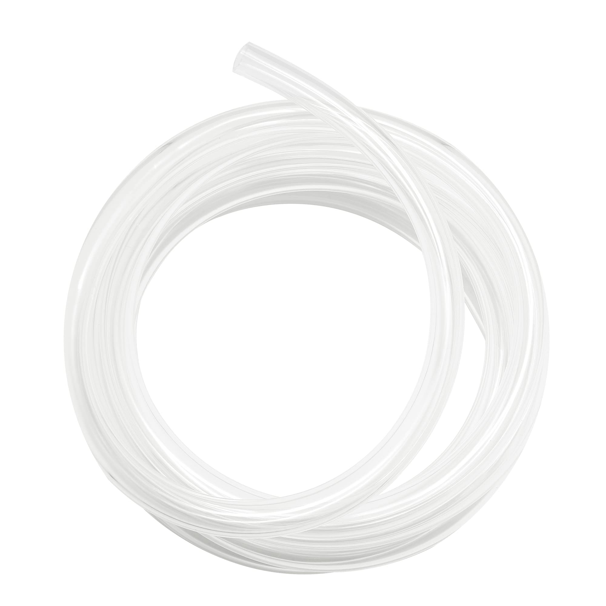 Photo 1 of Geowaky Clear Vinyl Tubing 1/2" ID × 5/8" OD -10 Ft 60PSI,Flexible Lightweight Plastic Tube, BPA Free Non-Toxic, Multipurpose Hybrid Reinforced Clear Tubing for Transfer Water Air Oil