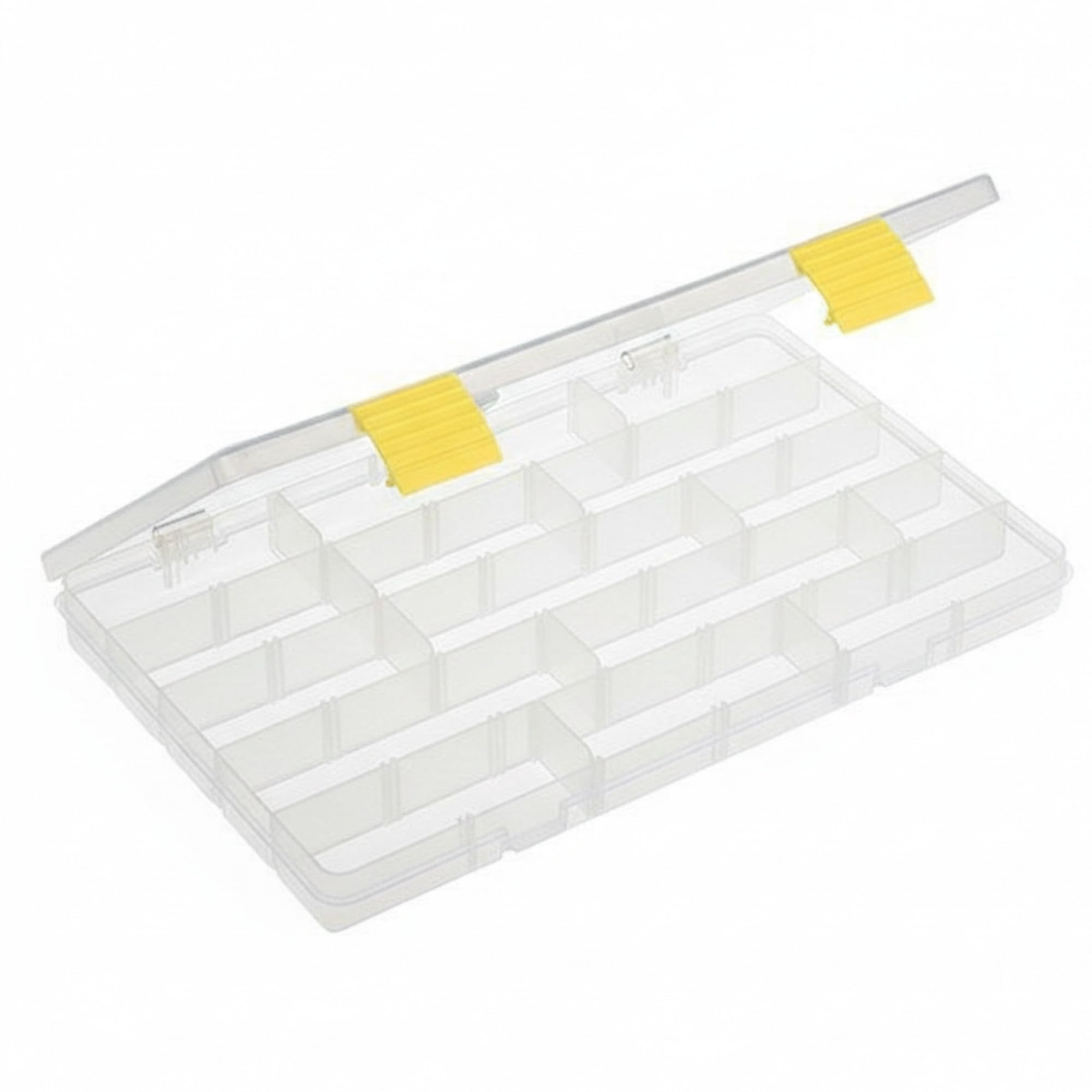 PLANO ProLatch 3700 StowAway- Thin,Fishing tackle box, Plastic Box, Plastic Storage Organizer Box w Removable Dividers, Tackle Tray for Crankbaits, Softbaits, hooks and other fishing equipment