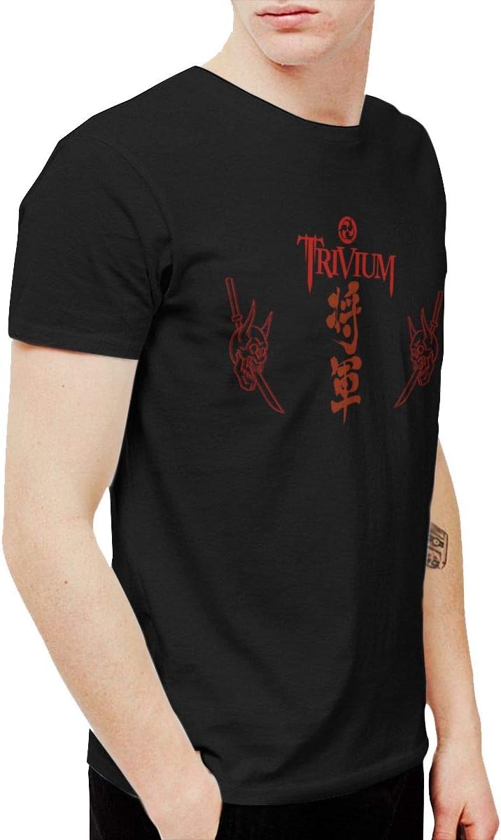 XLBSFJIWVD Trivium Shogun Men's Short Sleeve T-Shirt Black