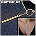 FINREZIO 4 PCS Layered Necklaces for Women Girls Long Lariat Y Pendant Necklace Gold-tone Jewelry Set