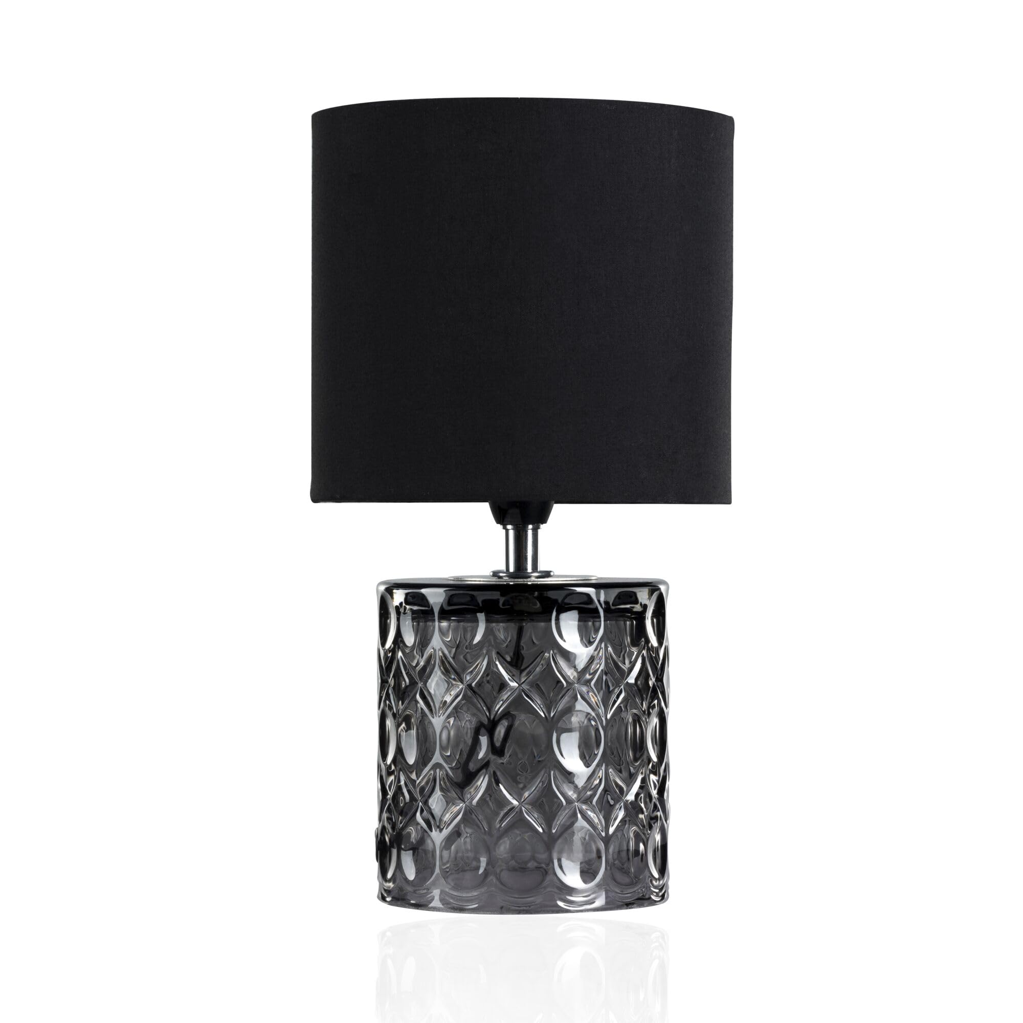 Pauleen 48015 Crystal Glow Table luminaire max. 20W for E14 Lamps Bedside Table luminaire Grey Black 230V Metal/Plastic Without lamp