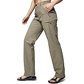 MIER Women's Quick Dry Cargo Pants Lightweight Tactical Hiking Pants with 6 Pockets, Stretchy and Water-Resistant