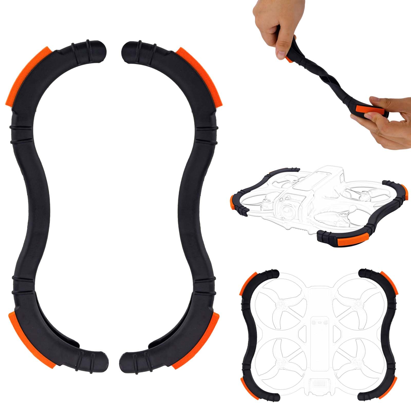 2pcs Propeller Guard Protector for Avata 2, Reliable Prop Guards Anti-Collision Shockproof Bumper Guard Protector Secure Propeller Guard Drone Accessories for DJI Avata 2