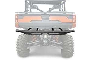 KEMIMOTO Rear Bumper Rear Brushguard Heavy Duty Rigid Steel Compatible with 2018-2026 Polaris Ranger 1000/XP/Crew/Premium/NorthStar Accessories Replace #2882529, No Drilling Required