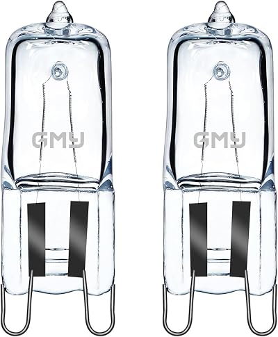 GMY G9 25W 230V Halogen Oven Bulb 2700K 260lm 360° 2Pack