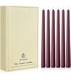 Colonial Candle Unscented Taper Candles - Hand-Dipped Red, 10 Inch, Pack Of 6 (Up To 8 Hour Burn) - View #14