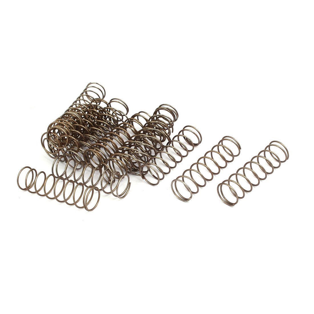 sourcingmap 1mmx15mmx50mm 304 Stainless Steel Compression Springs Silver Tone 20pcs