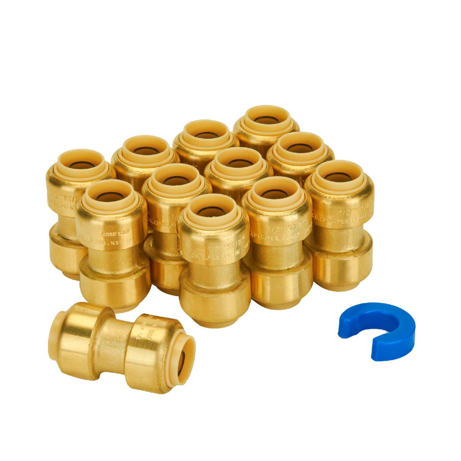 SUNGATOR 1/2 Inch Coupling, Push Pex Fittings 1/2