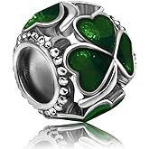 JMQJewelry 4 Leaf Clover Compatible with Pandora Charms Bracelet | Birthday jewelry for women, Love, Green, Beads, Halloween, Valentine, Mother, Christmas